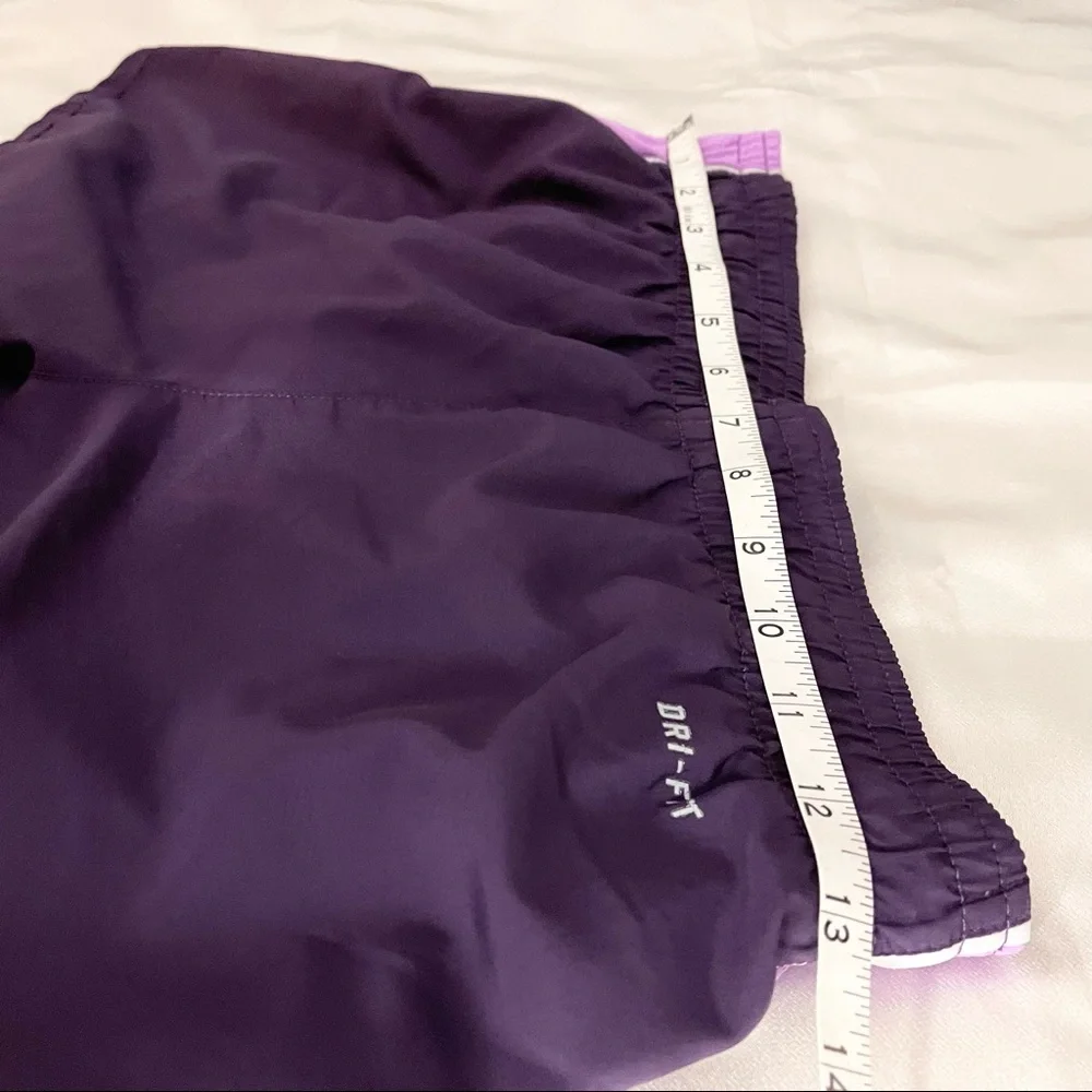 Nike dri-fit gym exercise running purple short shorts size XS